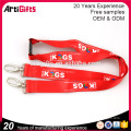 Artigifts wholesale good quality two hooks short lanyards for keys